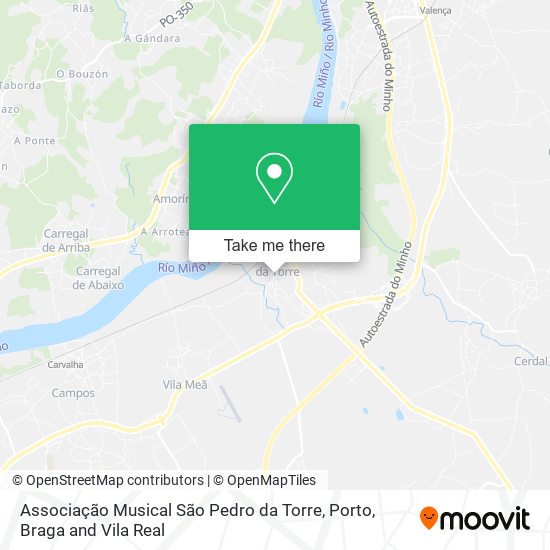 Associação Musical São Pedro da Torre mapa