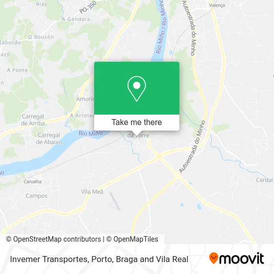 Invemer Transportes map
