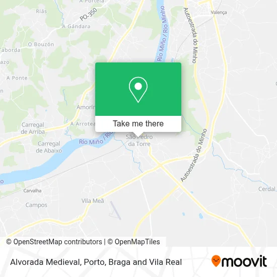 Alvorada Medieval map