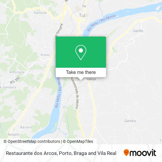 Restaurante dos Arcos mapa