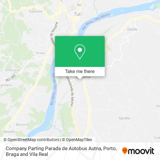 Company Parting Parada de Autobus Autna map