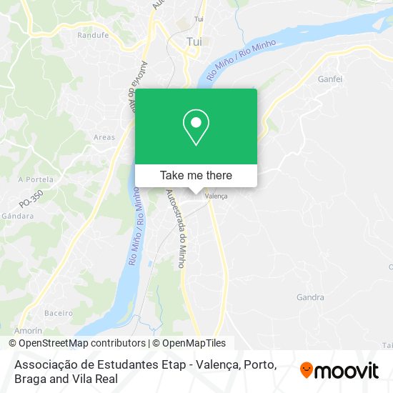 Associação de Estudantes Etap - Valença mapa