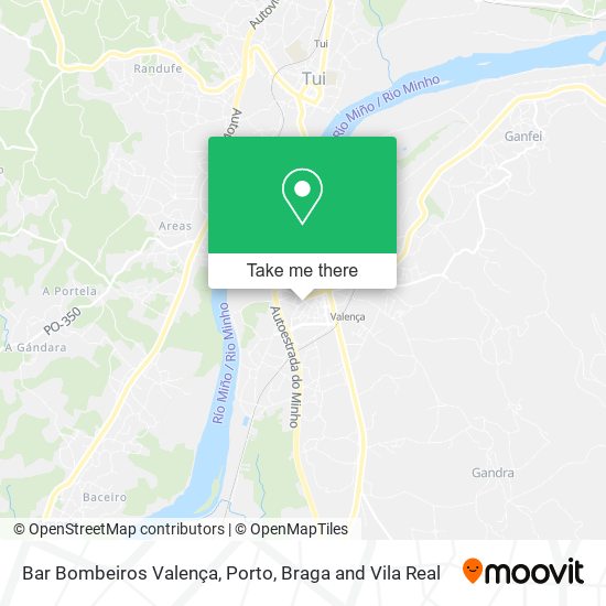 Bar Bombeiros Valença map