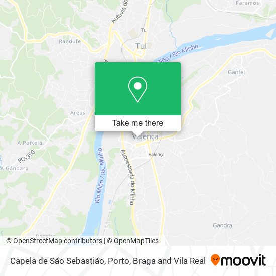 Capela de São Sebastião mapa