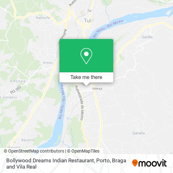 Bollywood Dreams Indian Restaurant mapa