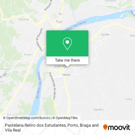 Pastelaria Retiro dos Estudantes map