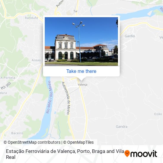Estação Ferroviária de Valença map