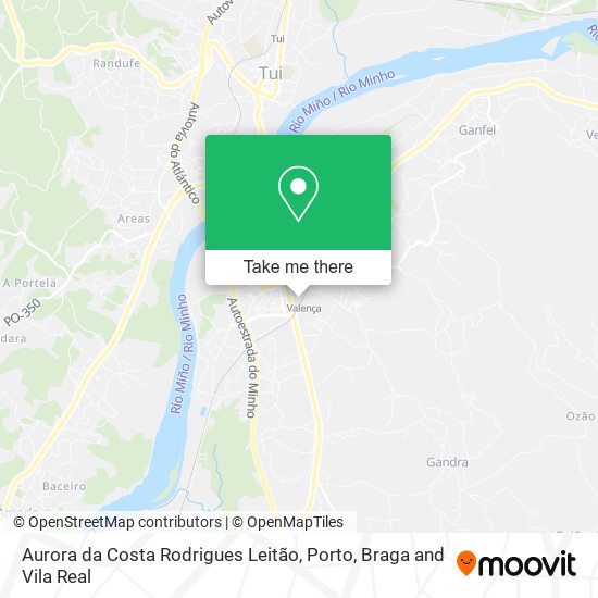 Aurora da Costa Rodrigues Leitão mapa