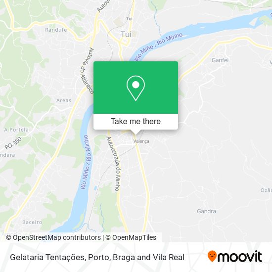 Gelataria Tentações map