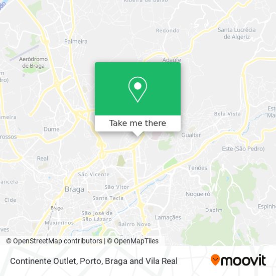 Continente Outlet map