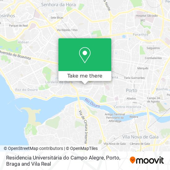 Residencia Universitária do Campo Alegre map