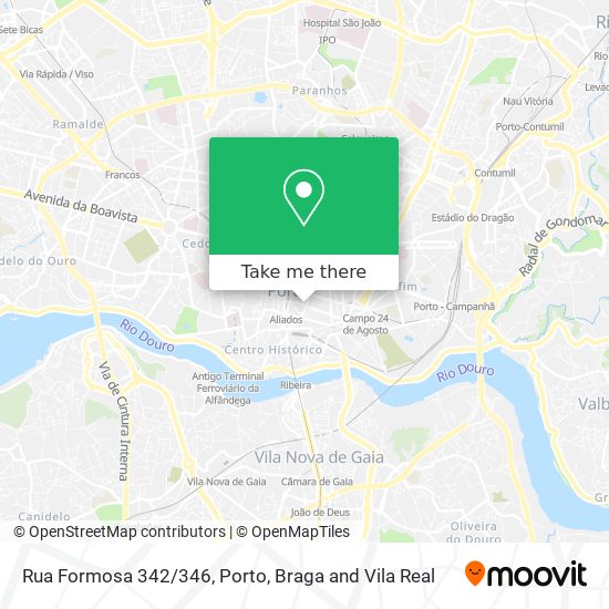 Rua Formosa 342/346 mapa