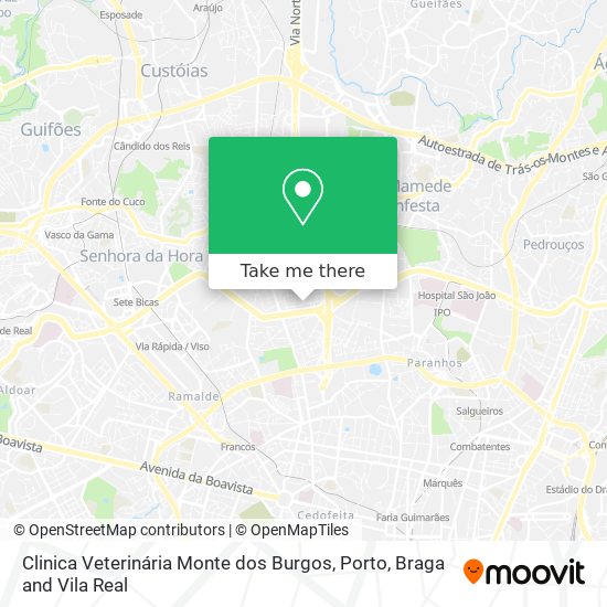 Clinica Veterinária Monte dos Burgos map