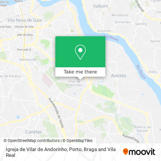 Igreja de Vilar de Andorinho map