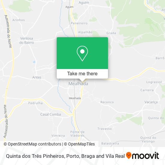 Quinta dos Três Pinheiros map