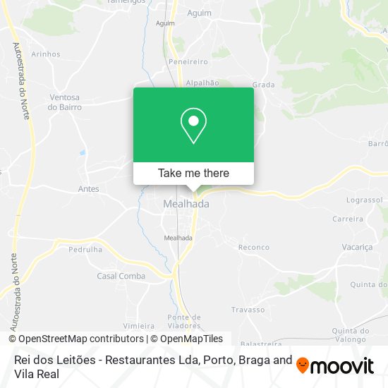 Rei dos Leitões - Restaurantes Lda mapa