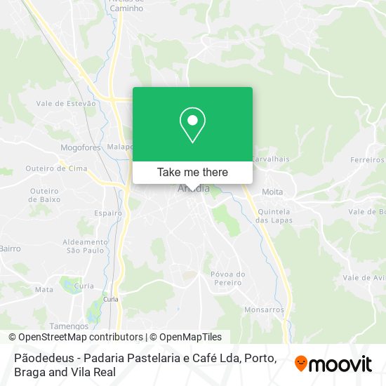 Pãodedeus - Padaria Pastelaria e Café Lda mapa