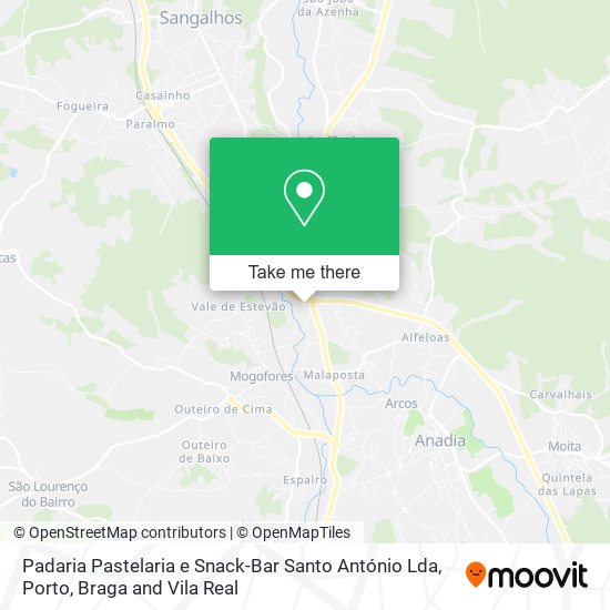Padaria Pastelaria e Snack-Bar Santo António Lda map