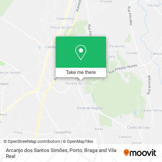 Arcanjo dos Santos Simões mapa
