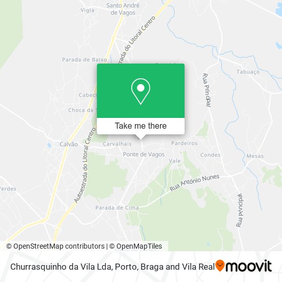 Churrasquinho da Vila Lda mapa