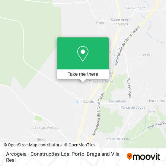 Arcogeia - Construções Lda mapa
