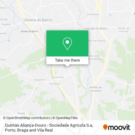 Quintas Aliança-Douro - Sociedade Agrícola S.a mapa