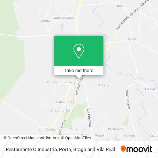 Restaurante O Indústria mapa