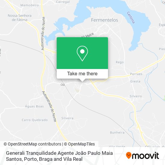 Generali Tranquilidade Agente João Paulo Maia Santos map