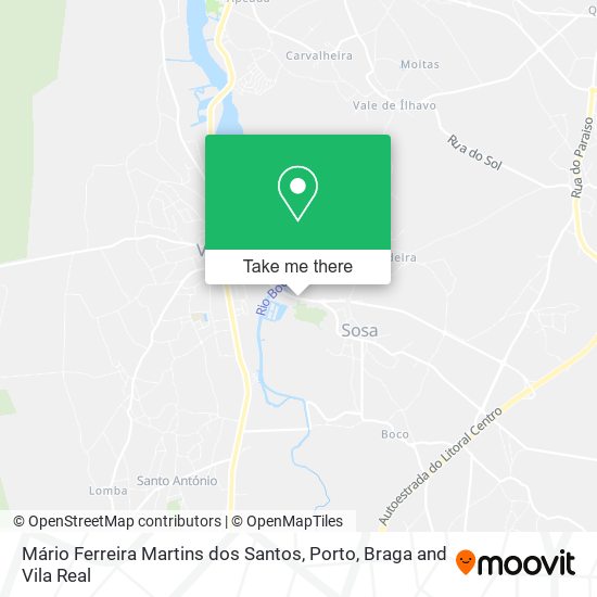 Mário Ferreira Martins dos Santos map
