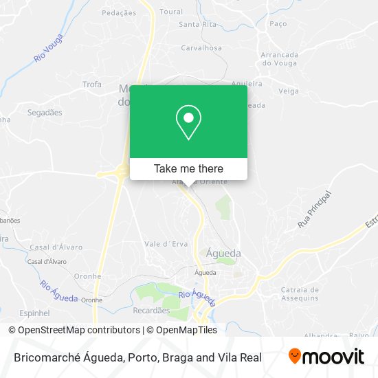 Bricomarché Águeda map
