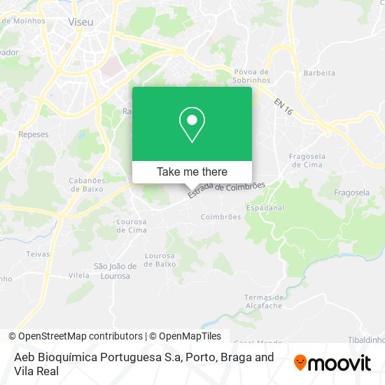 Aeb Bioquímica Portuguesa S.a mapa