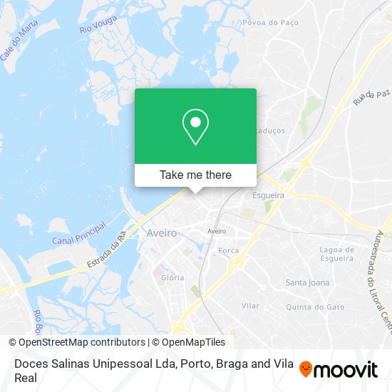 Doces Salinas Unipessoal Lda mapa