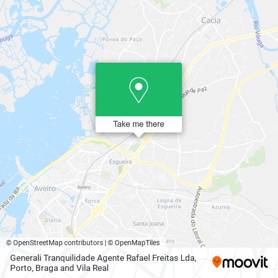 Generali Tranquilidade Agente Rafael Freitas Lda map