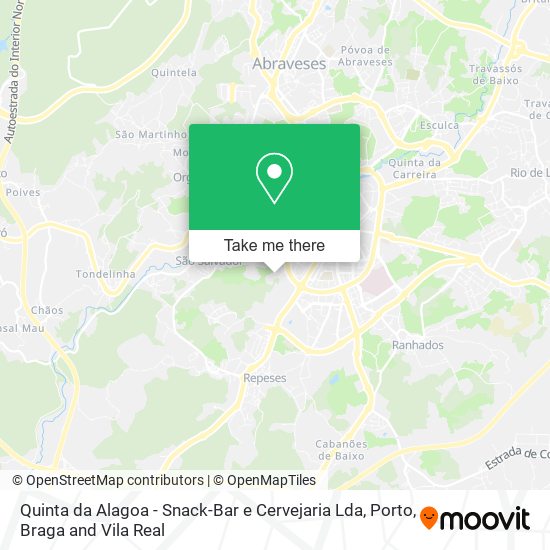 Quinta da Alagoa - Snack-Bar e Cervejaria Lda mapa