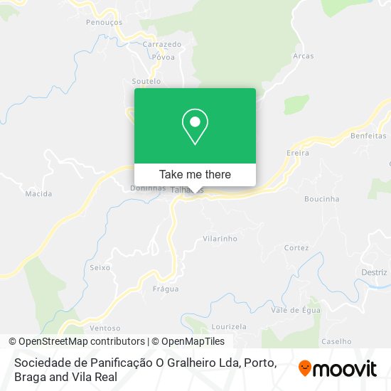 Sociedade de Panificação O Gralheiro Lda map