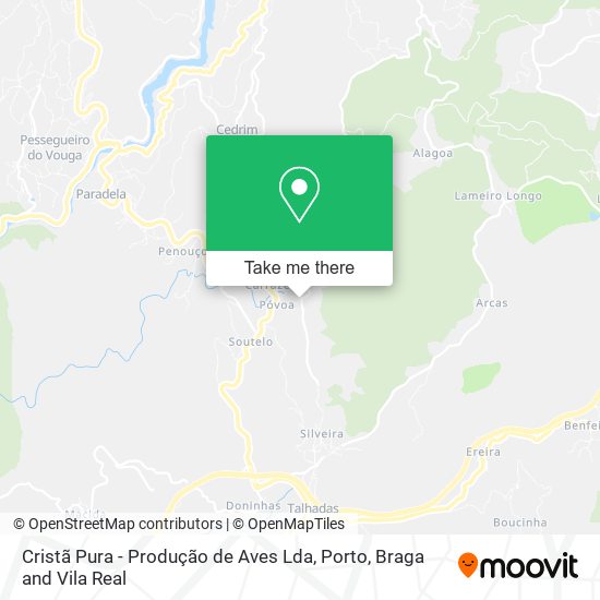 Cristã Pura - Produção de Aves Lda mapa