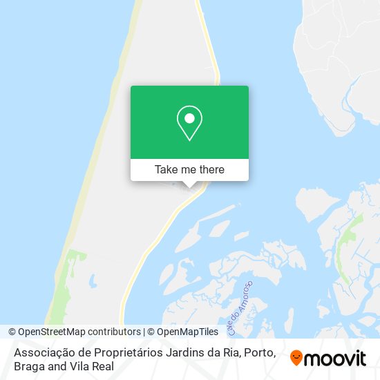 Associação de Proprietários Jardins da Ria mapa