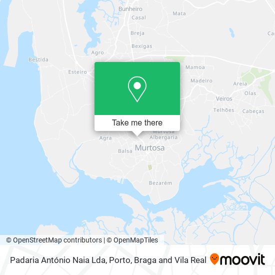 Padaria António Naia Lda mapa