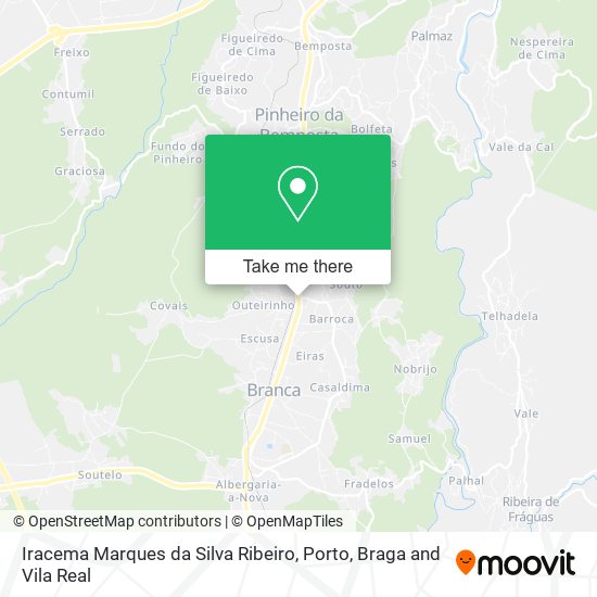 Iracema Marques da Silva Ribeiro mapa