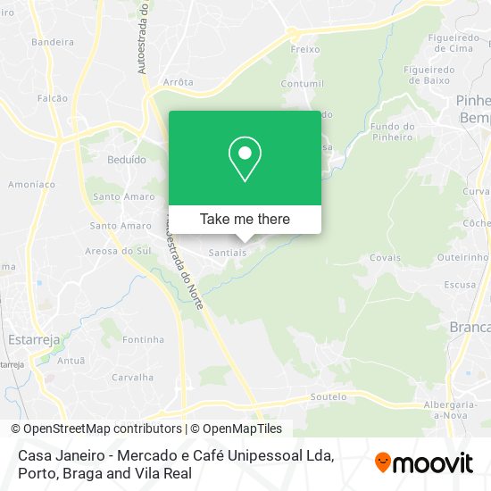 Casa Janeiro - Mercado e Café Unipessoal Lda mapa