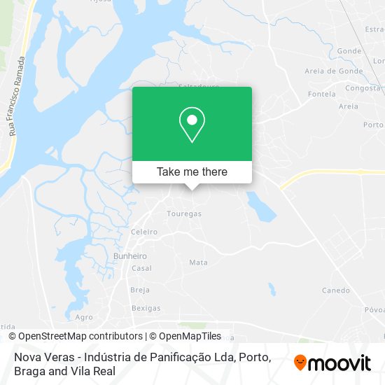 Nova Veras - Indústria de Panificação Lda map