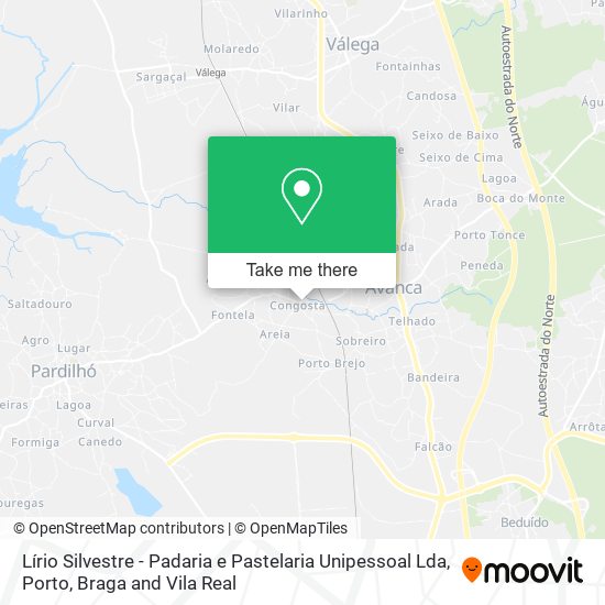 Lírio Silvestre - Padaria e Pastelaria Unipessoal Lda mapa