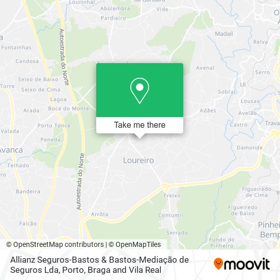 Allianz Seguros-Bastos & Bastos-Mediação de Seguros Lda map