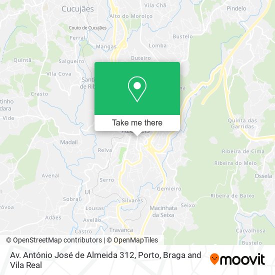 Av. António José de Almeida 312 mapa