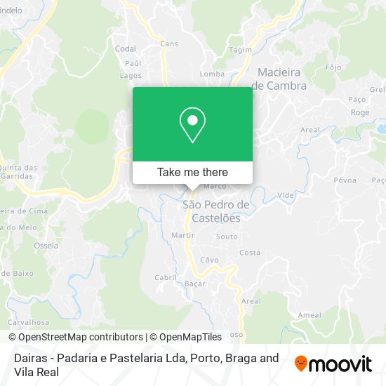 Dairas - Padaria e Pastelaria Lda map