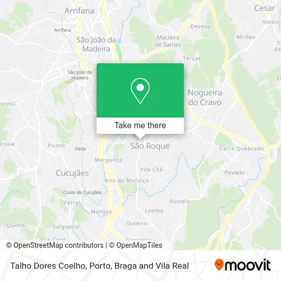 Talho Dores Coelho map