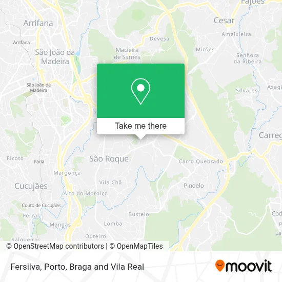 Fersilva map