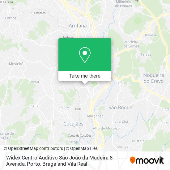 Widex Centro Auditivo São João da Madeira 8 Avenida map