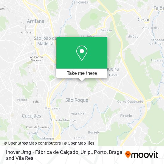 Inovar Jmg - Fábrica de Calçado, Unip. map