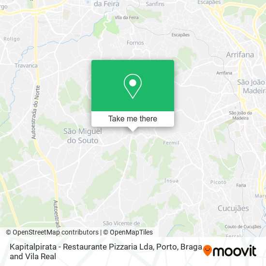 Kapitalpirata - Restaurante Pizzaria Lda mapa